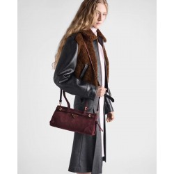 1BA426 Suede Bordeaux