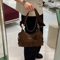 1BC264 Suede Frosted Brown Top View