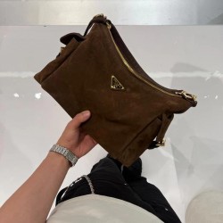 1BC264 Suede Frosted Brown Top View