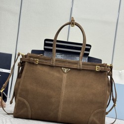 Extra large 42cm suede dark color