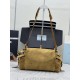 F700 with counter counterpart full set of packaging exclusive customized new messenger bag 1BD394 suede cinnamon This handbag is a perfect blend of sophistication and functionality made of imported suede with a soft silhouette with multiple pockets Lightw