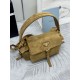 F700 with counter counterpart full set of packaging exclusive customized new messenger bag 1BD394 suede cinnamon This handbag is a perfect blend of sophistication and functionality made of imported suede with a soft silhouette with multiple pockets Lightw