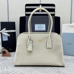 New Linen Tote Bag White