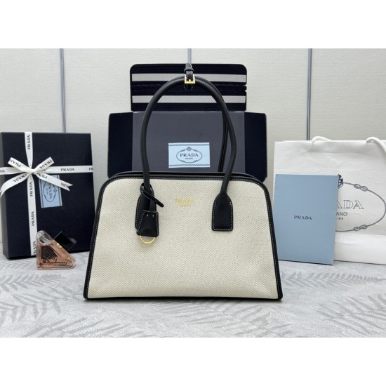 New Linen Tote Bag Black